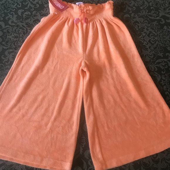 NWT swim suit cover up terricloth pants gauchos 7 - Picture 1 of 4